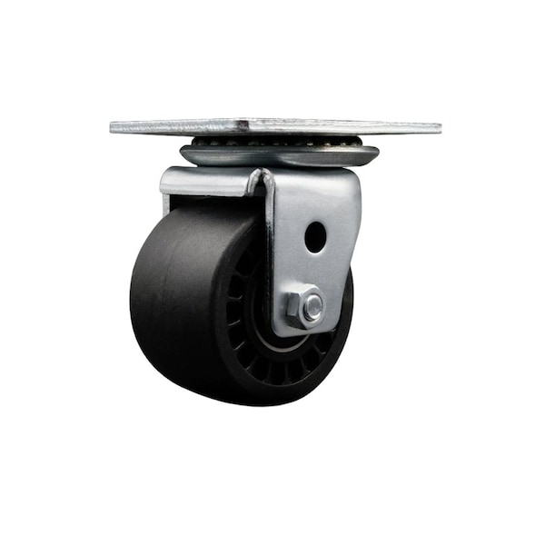 Low Profile Glass Filled Nylon 3'' Wheel Top Plate Swivel Caster